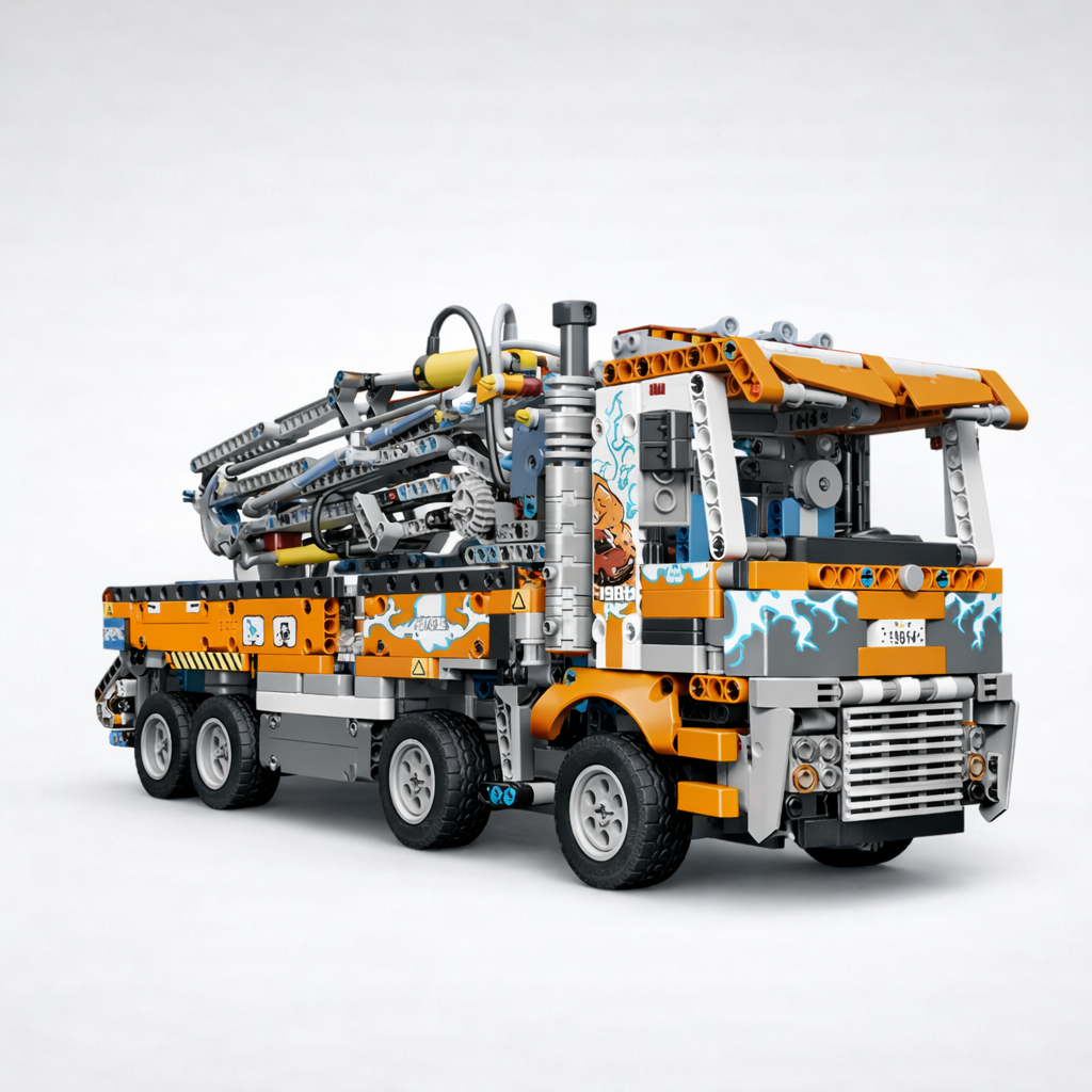 The Pneumatic Master | Concrete Pump Truck (2098 pcs)