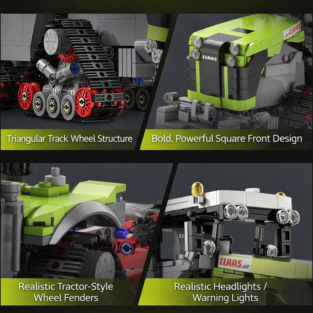 The Agrarian Titan | Heavy-Duty Tracked Harvester (1336 pcs)