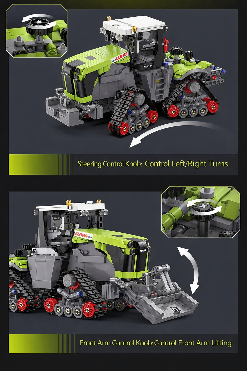 The Agrarian Titan | Heavy-Duty Tracked Harvester (1336 pcs)