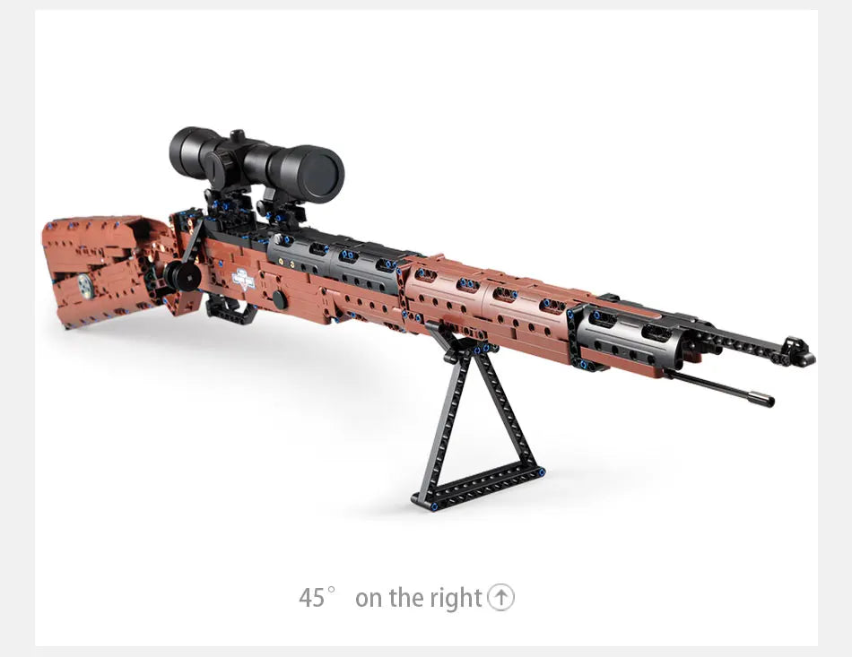 653 Pcs SWAT Military WW2 Weapon 98K Sniper gun sighting telescope Models Building Blocks Compatible GUN Blocks Toys Gifts