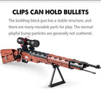 653 Pcs SWAT Military WW2 Weapon 98K Sniper gun sighting telescope Models Building Blocks Compatible GUN Blocks Toys Gifts