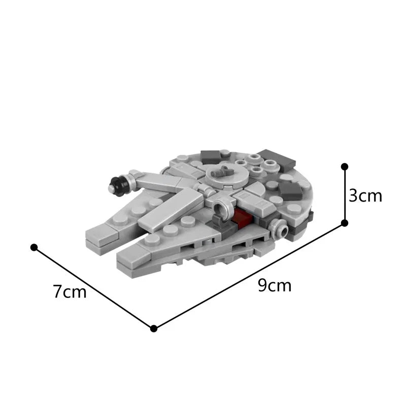 Assembly Toys Republic Gunship Spaceship Building Block MOC Micro Imperial Starfighter Model Kids Adult Toys Boy Birthday Gift