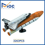 MOC Space Shuttle 10283 Upgrade  Booster Scale Base Building Blocks Rocket Bracket Aircraft Model DIY Bricks Assemble Toys Gifts
