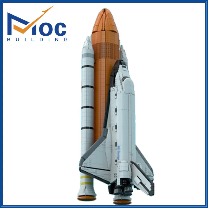 MOC Space Shuttle 10283 Upgrade  Booster Scale Base Building Blocks Rocket Bracket Aircraft Model DIY Bricks Assemble Toys Gifts