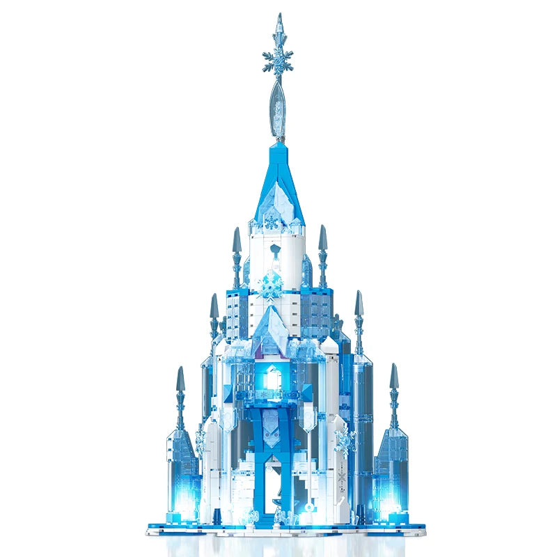 Crystalline Sovereign | Illuminated Ice Castle (732 pcs)