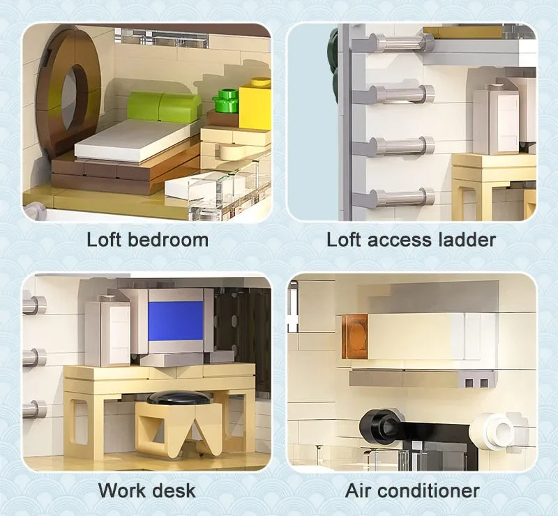 Tokyo Alleyway | Illuminated Steamed Bun Shop (1108 pcs)