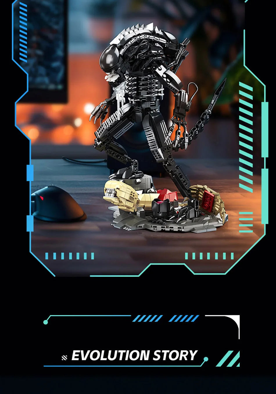 Creative MOC Alien Monster Building Blocks Bricks Set DIY Alien Figures Assembly Model Kit Toys For Children Adult Boys Gifts