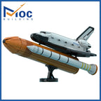 MOC Space Shuttle 10283 Upgrade  Booster Scale Base Building Blocks Rocket Bracket Aircraft Model DIY Bricks Assemble Toys Gifts