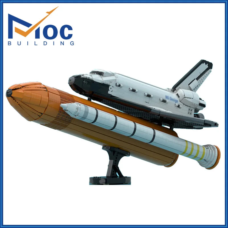 MOC Space Shuttle 10283 Upgrade  Booster Scale Base Building Blocks Rocket Bracket Aircraft Model DIY Bricks Assemble Toys Gifts