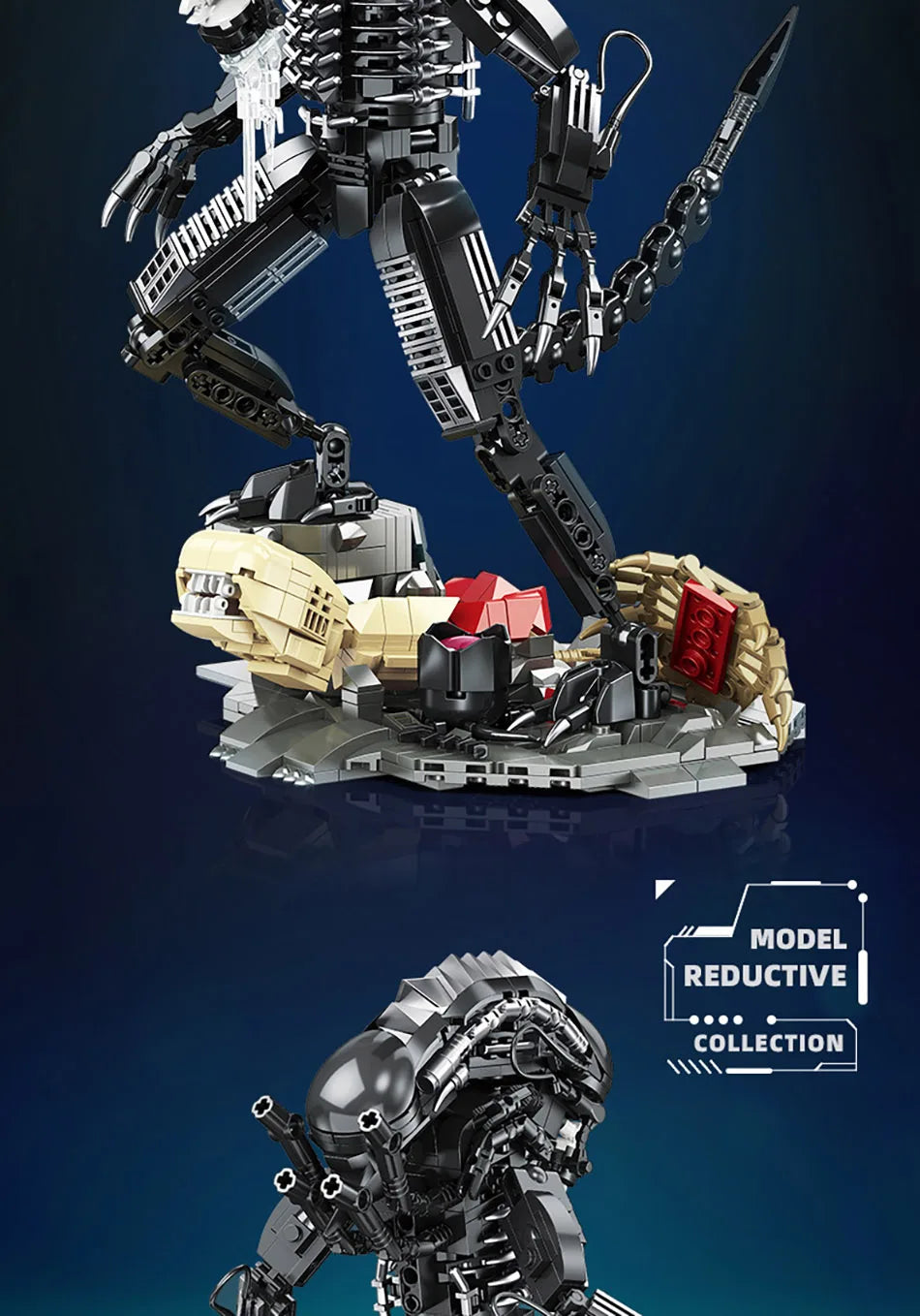 Creative MOC Alien Monster Building Blocks Bricks Set DIY Alien Figures Assembly Model Kit Toys For Children Adult Boys Gifts