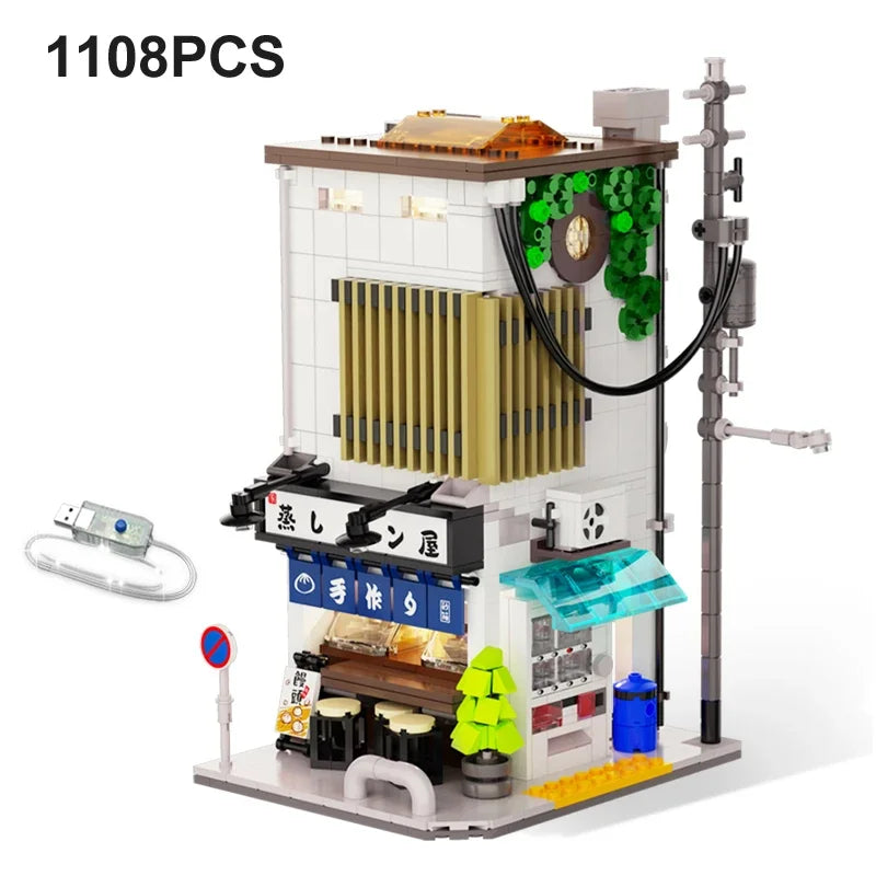 Tokyo Alleyway | Illuminated Steamed Bun Shop (1108 pcs)