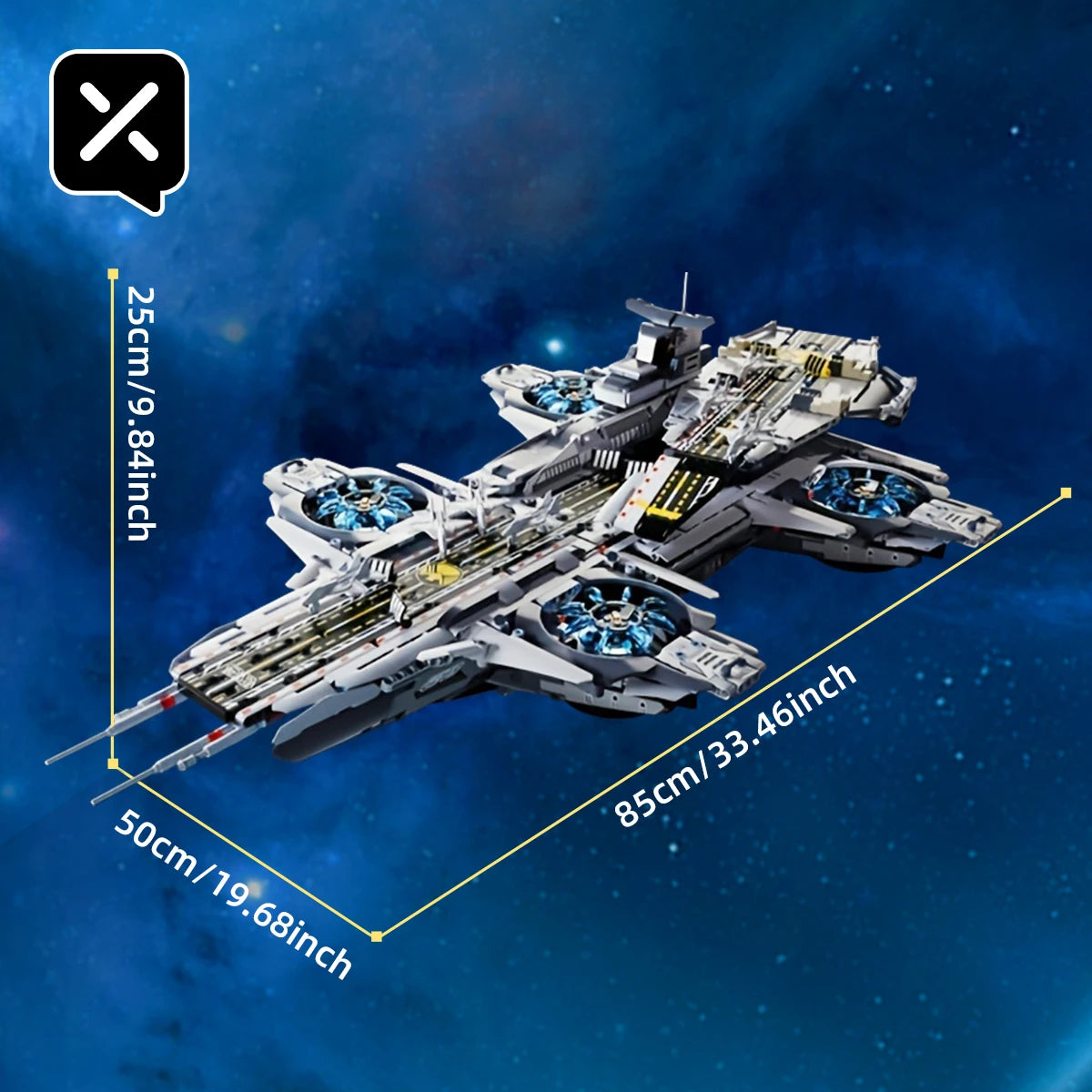 Kbox 3385PCS Large Spacecraft Building Block Set – Adult Assembly Toy, Collectible Building Blocks, Festival Gift for Men