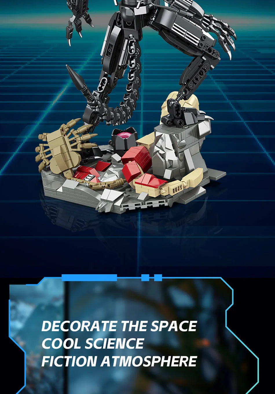 Creative MOC Alien Monster Building Blocks Bricks Set DIY Alien Figures Assembly Model Kit Toys For Children Adult Boys Gifts