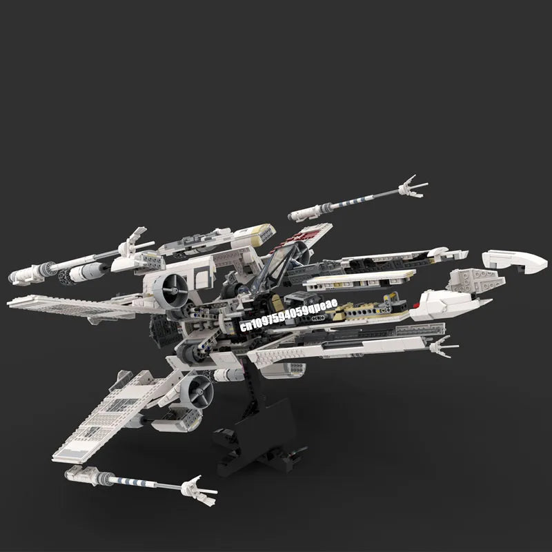 New 2738Pcs Famous Star Battle 75355 Movie Moc X Wing Starfighter Model Diy Creative Ideas Kid Toy Birthday Gift Custom Puzzle
