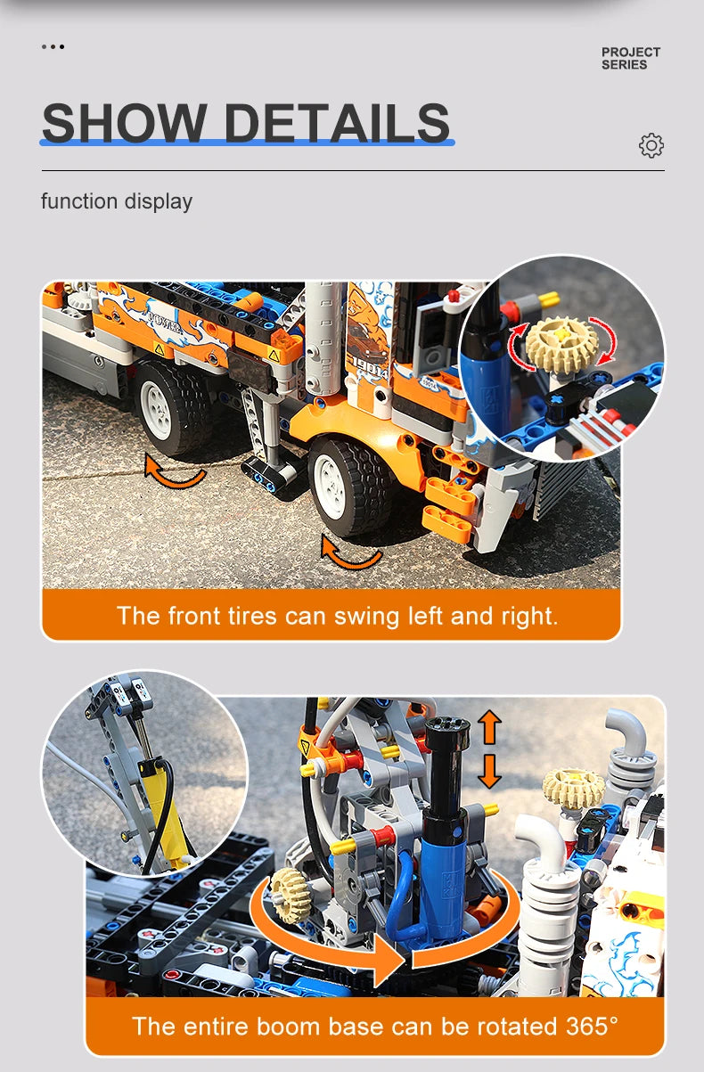 The Pneumatic Master | Concrete Pump Truck (2098 pcs)