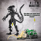Creative MOC Alien Monster Building Blocks Bricks Set DIY Alien Figures Assembly Model Kit Toys For Children Adult Boys Gifts