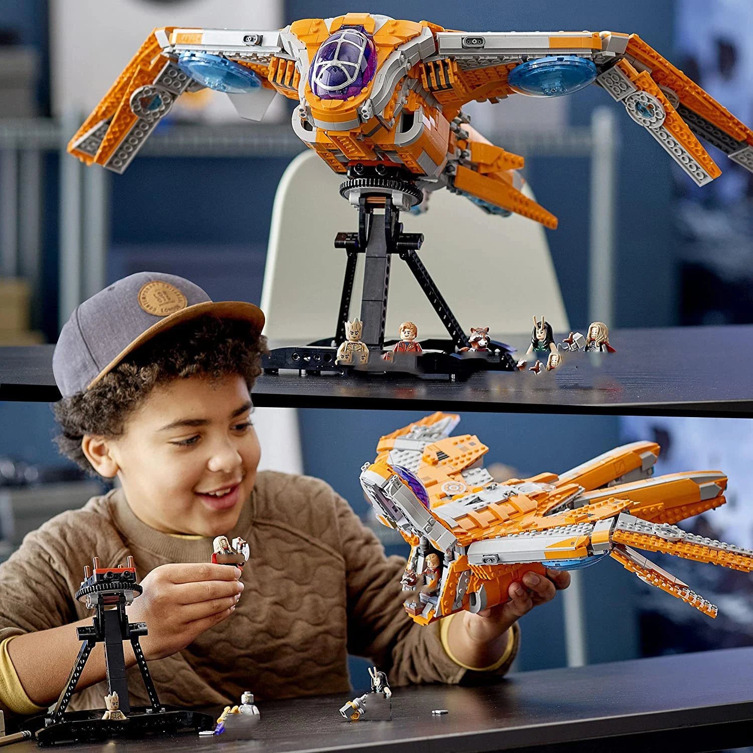 Guardians of the Galaxy Building Block Figure Milano Spacecraft Model 3D DIY Assembled Bricks Toy For Kids Christmas Gift