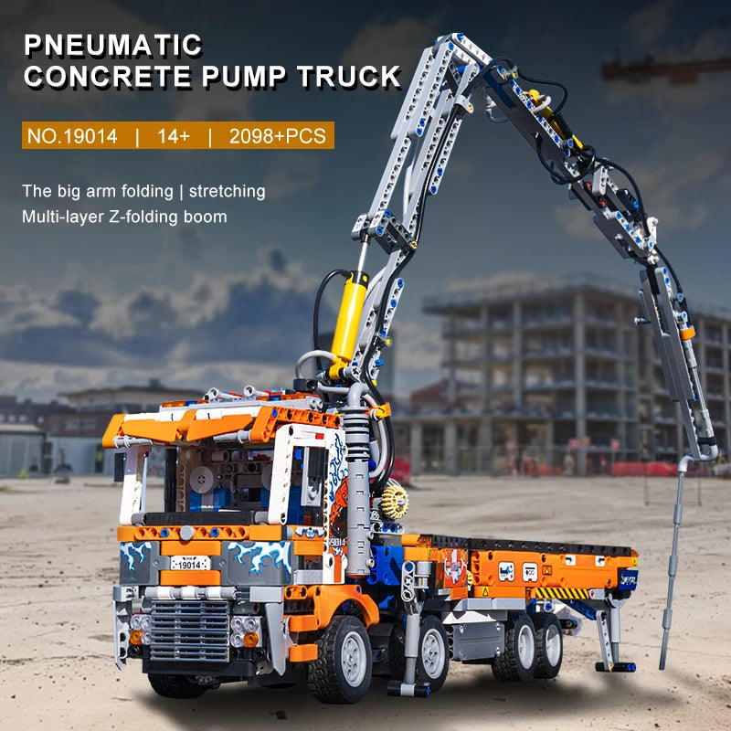 The Pneumatic Master | Concrete Pump Truck (2098 pcs)