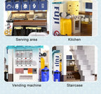 Tokyo Alleyway | Illuminated Steamed Bun Shop (1108 pcs)