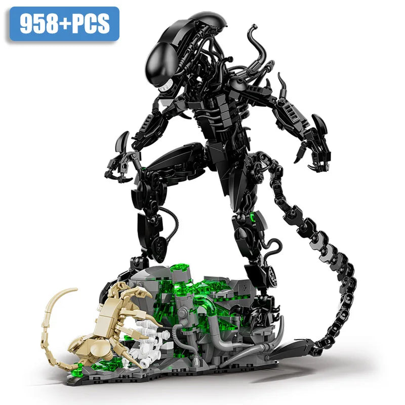 Creative MOC Alien Monster Building Blocks Bricks Set DIY Alien Figures Assembly Model Kit Toys For Children Adult Boys Gifts
