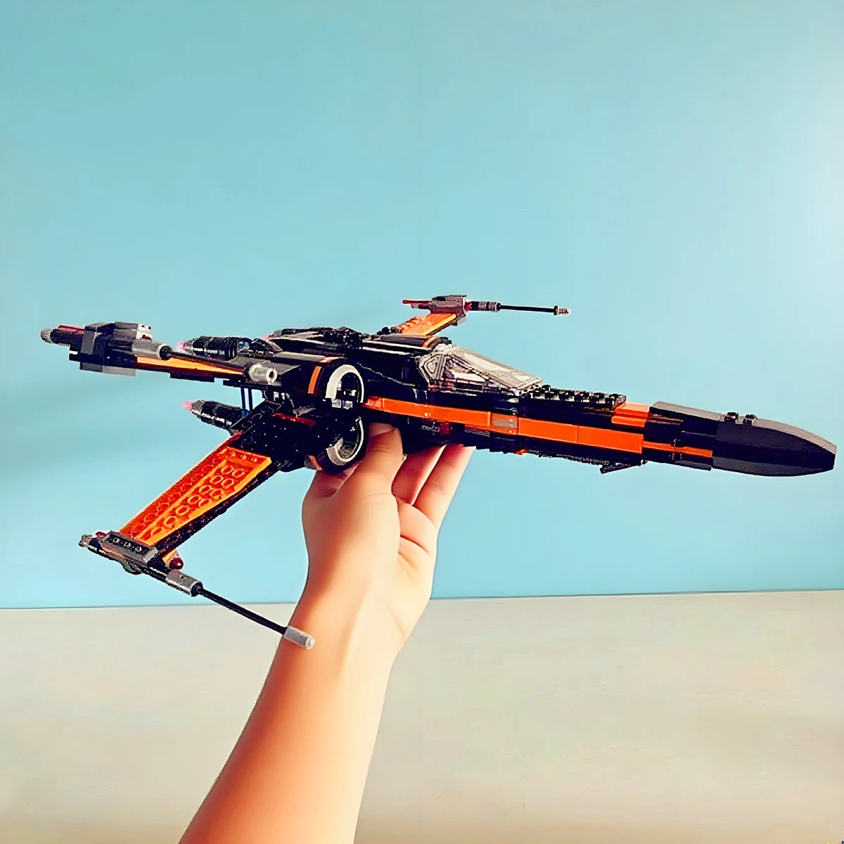 Galaxy-Battle-MOC-Star-Ship Fighter SpaceCraft Spaceship Aircraft SpaceShip Model Building Blocks Bricks Birthday Gift Boys Set