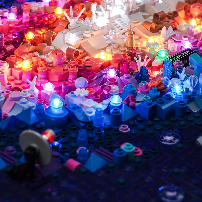 The Lazishi LED Light 31212 Set is suitable for The Milky Way Galaxy building blocks (including lighting accessories only)