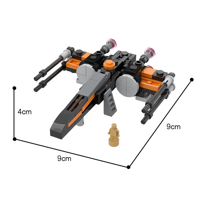 Assembly Toys Republic Gunship Spaceship Building Block MOC Micro Imperial Starfighter Model Kids Adult Toys Boy Birthday Gift