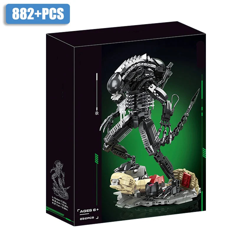 Creative MOC Alien Monster Building Blocks Bricks Set DIY Alien Figures Assembly Model Kit Toys For Children Adult Boys Gifts