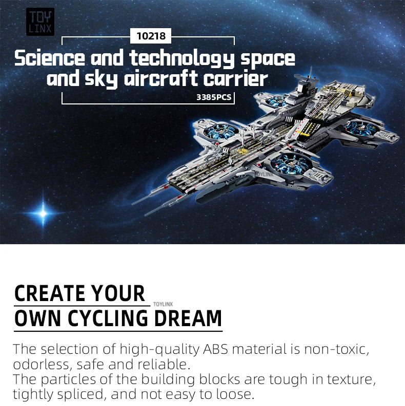 Kbox 3385PCS Large Spacecraft Building Block Set – Adult Assembly Toy, Collectible Building Blocks, Festival Gift for Men