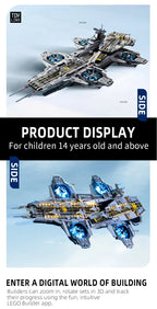 Kbox 3385PCS Large Spacecraft Building Block Set – Adult Assembly Toy, Collectible Building Blocks, Festival Gift for Men