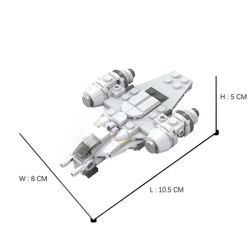 Assembly Toys Republic Gunship Spaceship Building Block MOC Micro Imperial Starfighter Model Kids Adult Toys Boy Birthday Gift