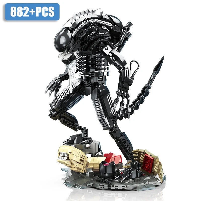 Creative MOC Alien Monster Building Blocks Bricks Set DIY Alien Figures Assembly Model Kit Toys For Children Adult Boys Gifts