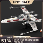 New 2738Pcs Famous Star Battle 75355 Movie Moc X Wing Starfighter Model Diy Creative Ideas Kid Toy Birthday Gift Custom Puzzle