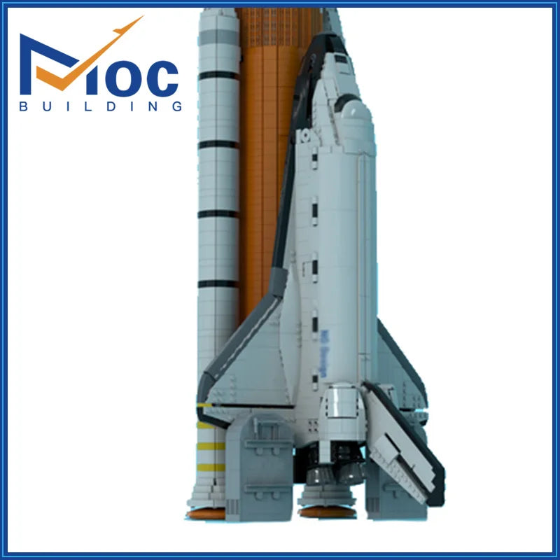 MOC Space Shuttle 10283 Upgrade  Booster Scale Base Building Blocks Rocket Bracket Aircraft Model DIY Bricks Assemble Toys Gifts