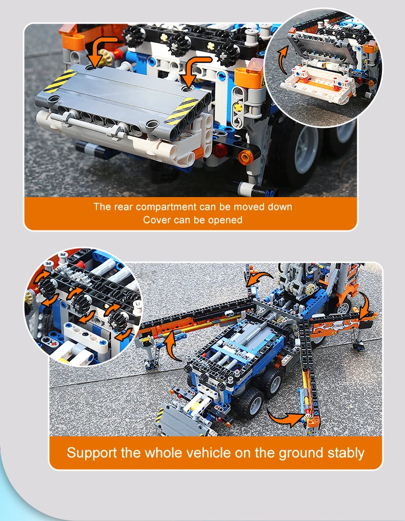 The Pneumatic Master | Concrete Pump Truck (2098 pcs)
