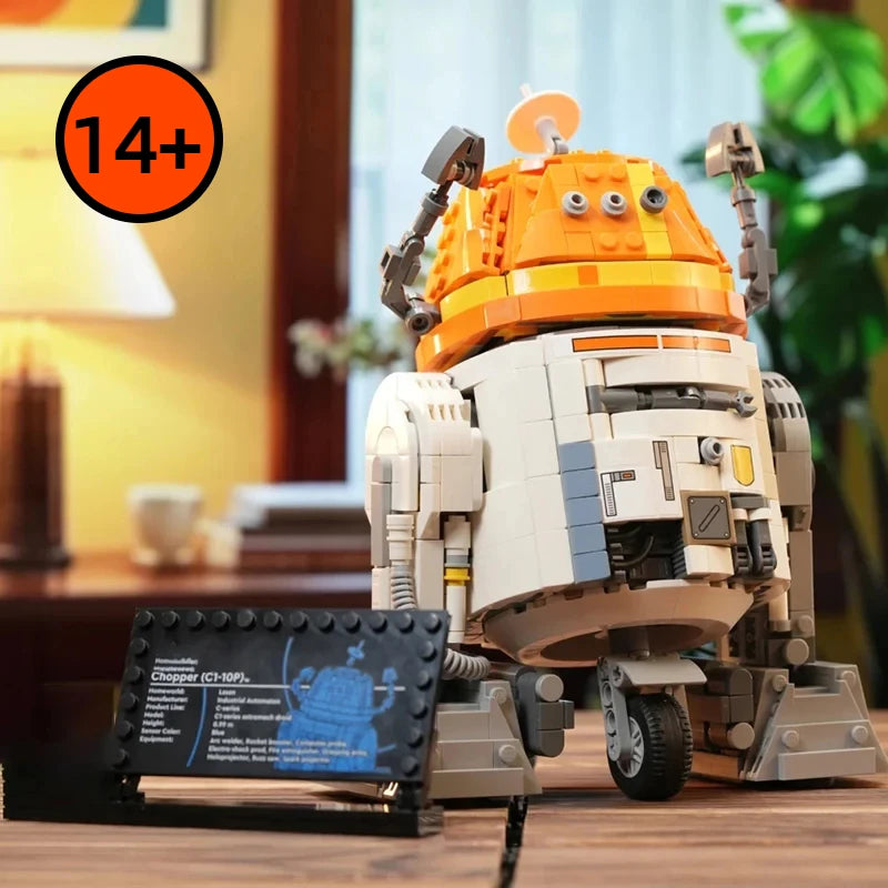 1039PCS Space War Small Iron C1-10P Astronaut Technician Robot Building Blocks Bricks Toy Christmas Birthday Gifts