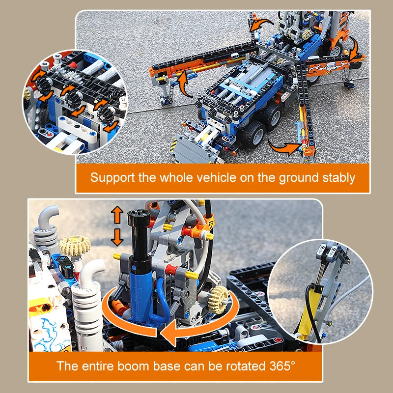 The Pneumatic Master | Concrete Pump Truck (2098 pcs)