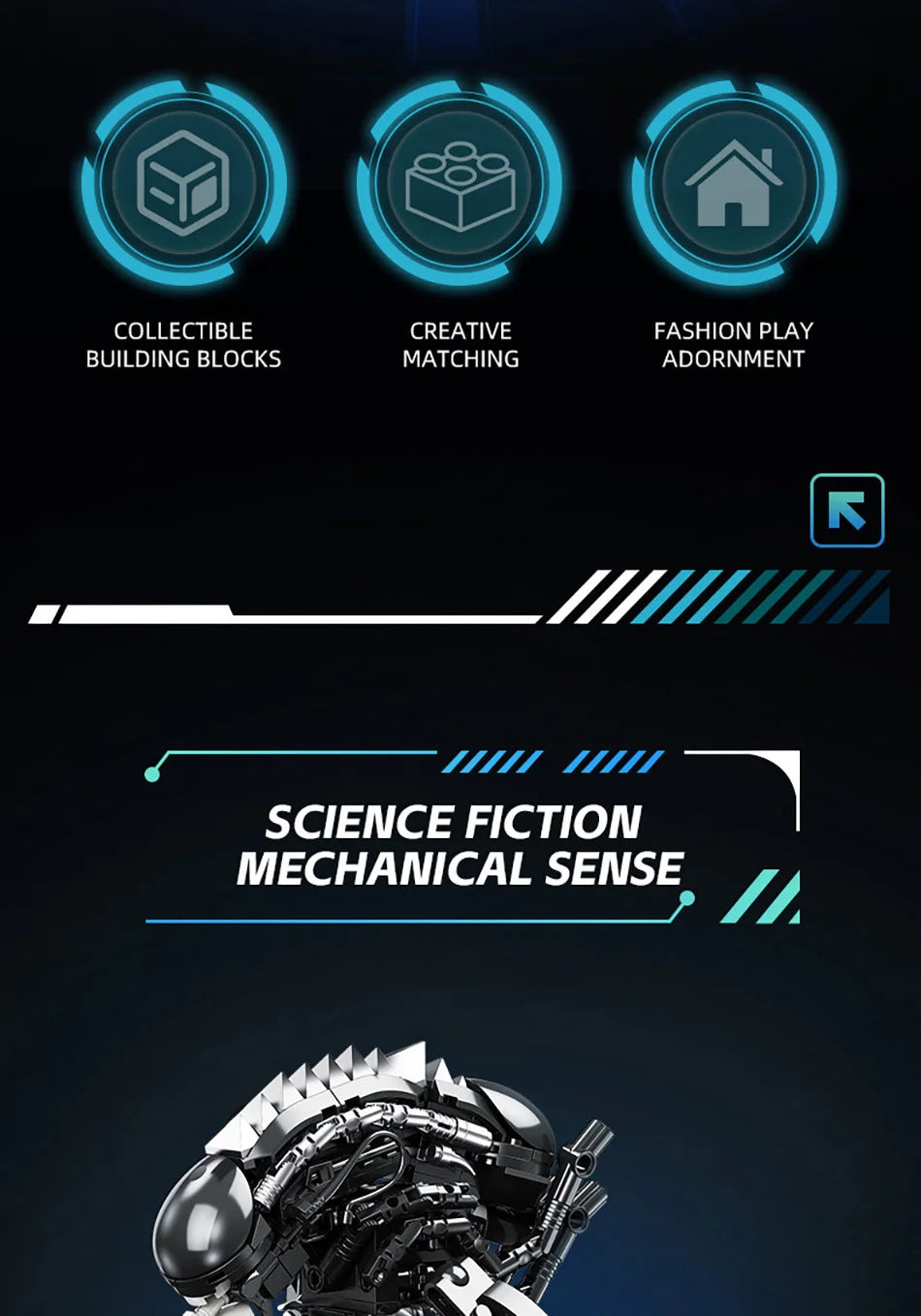 Creative MOC Alien Monster Building Blocks Bricks Set DIY Alien Figures Assembly Model Kit Toys For Children Adult Boys Gifts