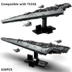 MOC 630PCS Executor Super Spaceship Building Blocks Model Fit Assembling Bricks Children Birthday Festival Party Gift