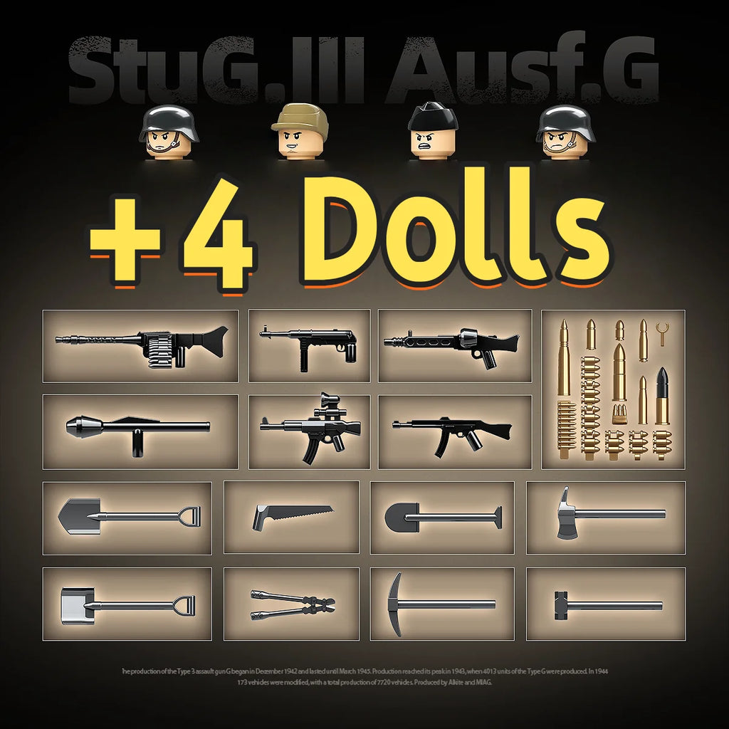 The Iron Hunter | StuG III Ausf. G Tank (940 pcs)