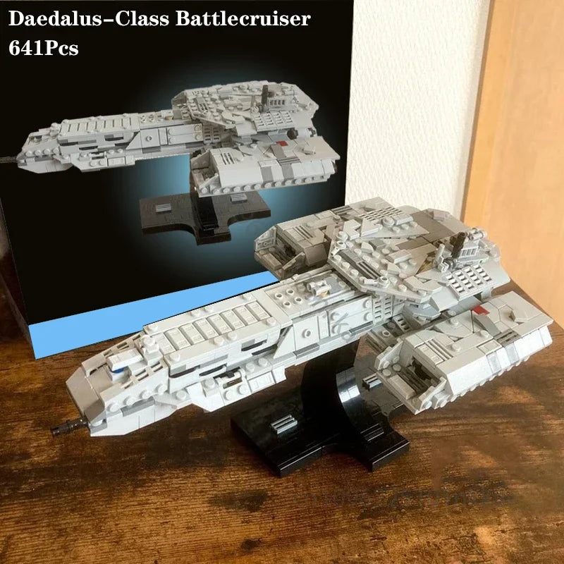 NEW BC-304 Daedalus Class Battlecruiser Model Building Blocks Pace War Military MOC SpaceShip Battle Brick DIY Assembly Toy Gift