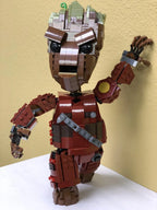 595Pcs Moc Galaxy Guardian Custom Baby Groot Model Building Blocks DIY Creative Assembly Bricks Toy Boys Present