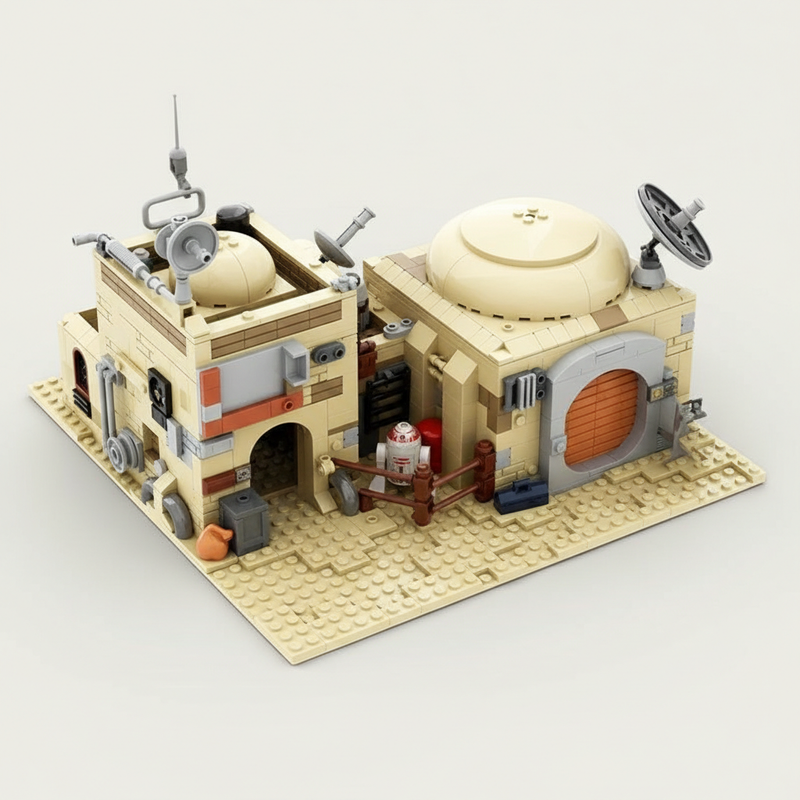 The Arid Enclave | Modular Spaceport Village (819+ pcs)