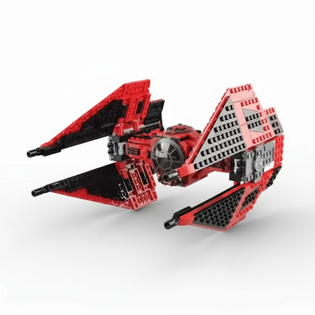 The Crimson Ace | Interceptor Starfighter (26cm Width)